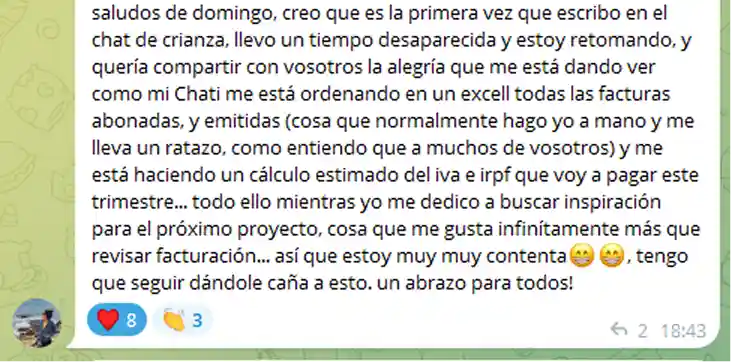 Testimonio CRIANZA 18